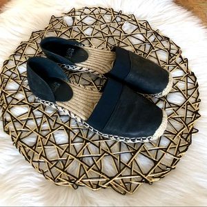 Eileen Fisher tumbled nubuck espadrilles Size 6
